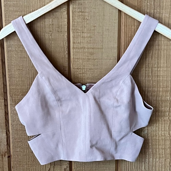 Dolce Vita Revolve Lily Crop Top Dusty Rose Small - Picture 5 of 7